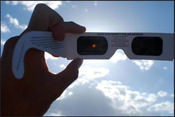 como observar um eclipse solar