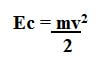 fórmula energia cinética