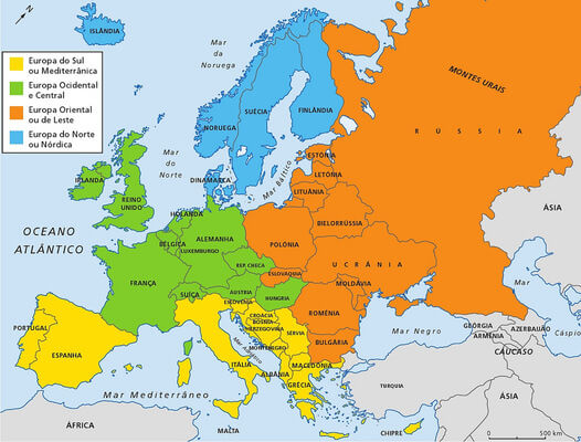 países da Europa