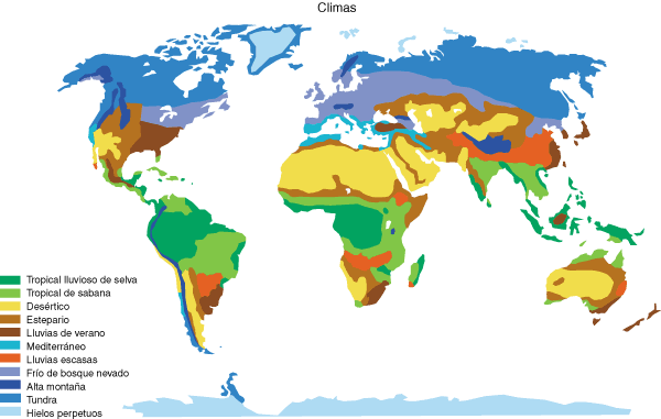Mapa de Climas
