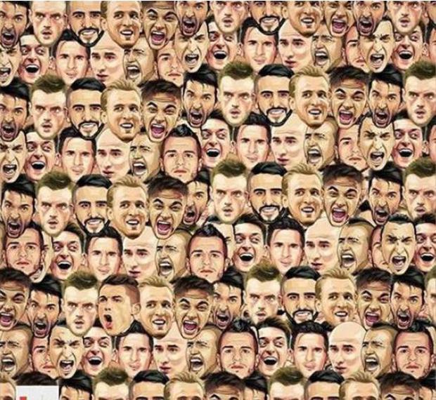 Teste de visão: consegue encontrar o rosto de Cristiano Ronaldo em 15 segundos? (Imagem: Reprodução/Facebook)