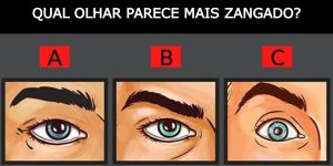Teste do olho: qual olhar parece mais ZANGADO? Resposta revela seu tipo de personalidade! (Imagem: Reprodução/Pinterest)